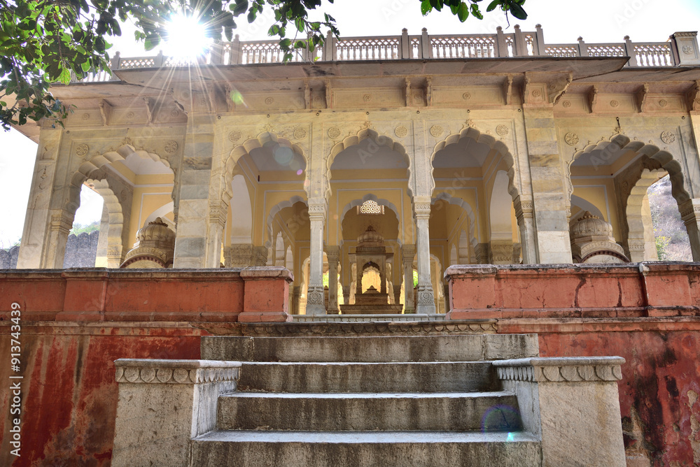 Royal Gaitor Tumbas is the most famous landmark in Jaipur, India Royal Gaitor Tumbas is the most famous landmark in Jaipur, India