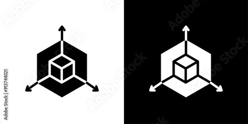 Bim icon Flat vector set outline