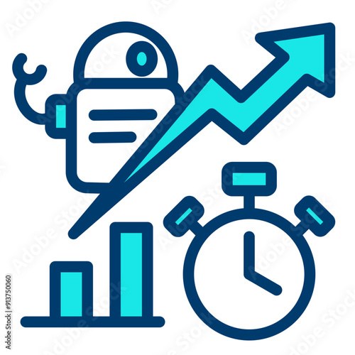 Robotic Efficiency Icon