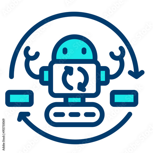 Free Download Robotic Automation Icon - GFXLoad