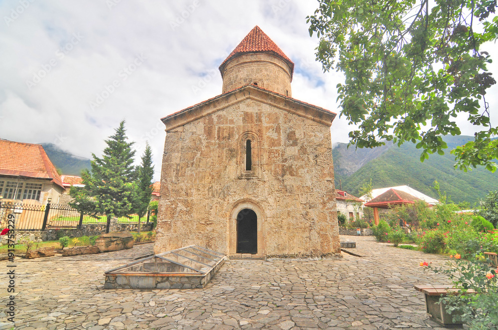 Fototapeta premium Christian Church Saint Elishe in Kish village, Azerbaijan 