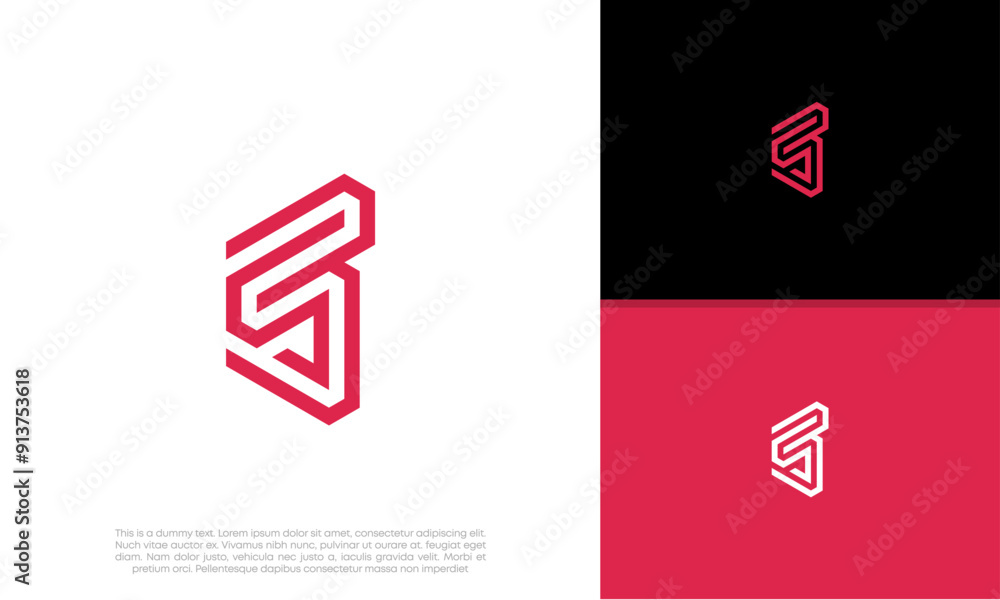 Initials S logo design. Initial Letter Logo. Innovative high tech logo template.
Initials S logo design. Initial Letter Logo. Innovative high tech logo template.