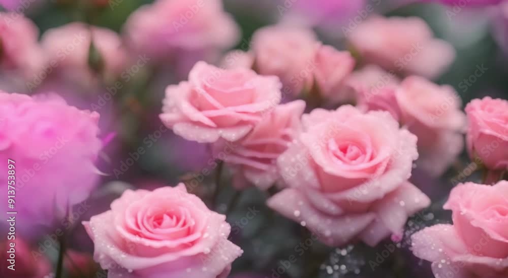Capturing the Beauty of Dew-Adorned Roses Capturing the Beauty of Dew-Adorned Roses