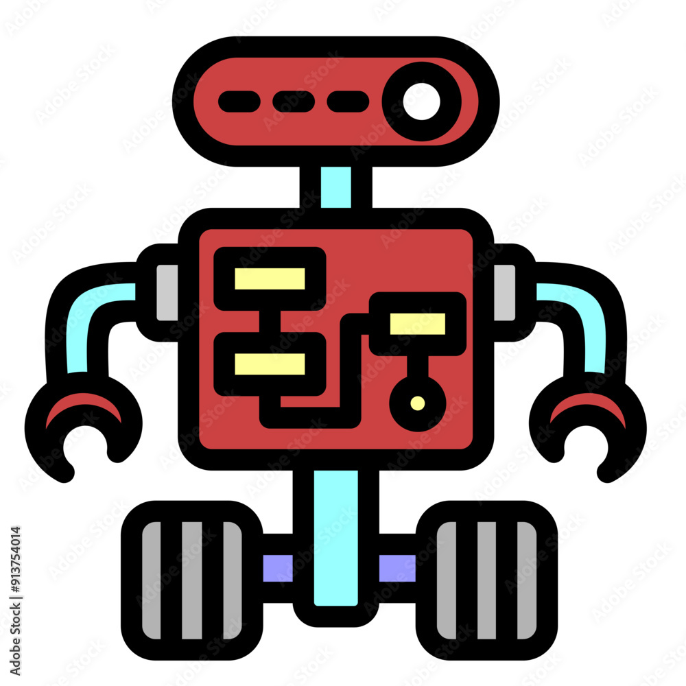 Obraz premium Task Robots Icon