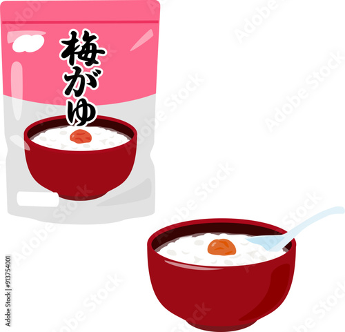 レトルトの梅がゆ
