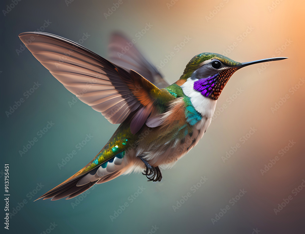 Fototapeta premium fliegender Kolibri