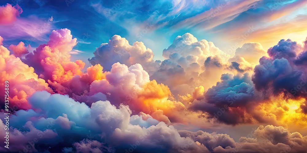 Colorful clouds fill the sky on a cloudy day, cloudy, sky, colorful, clouds, weather, nature, background, overcast, atmosphere Colorful clouds fill the sky on a cloudy day, cloudy, sky, colorful, clouds, weather, nature, background, overcast, atmosphere