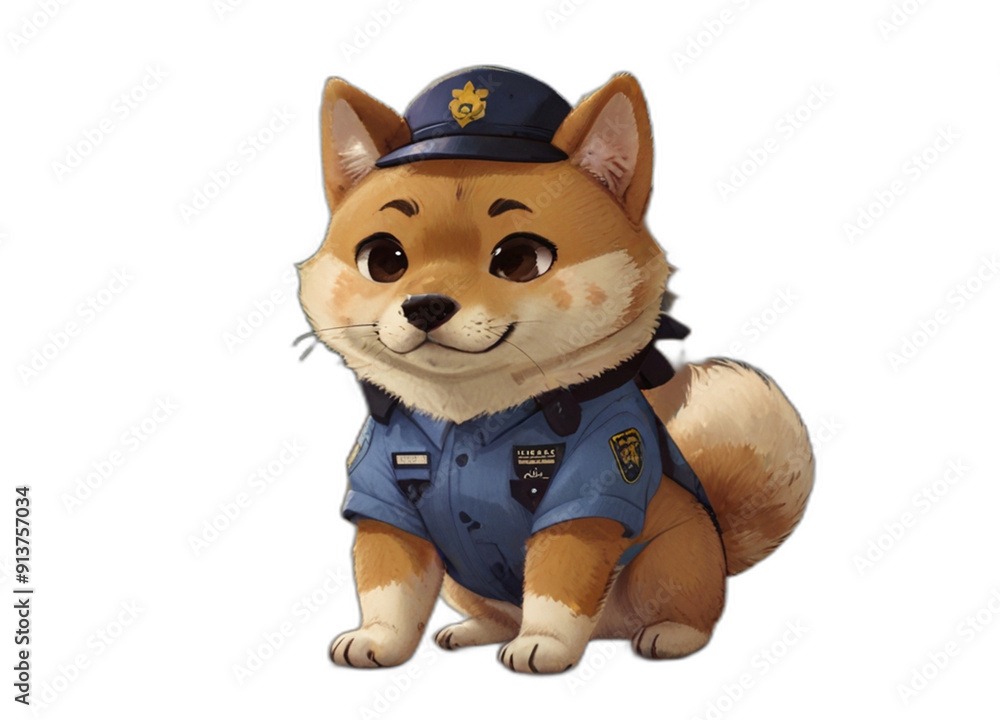 Dog wearing police uniform Dog wearing police uniform