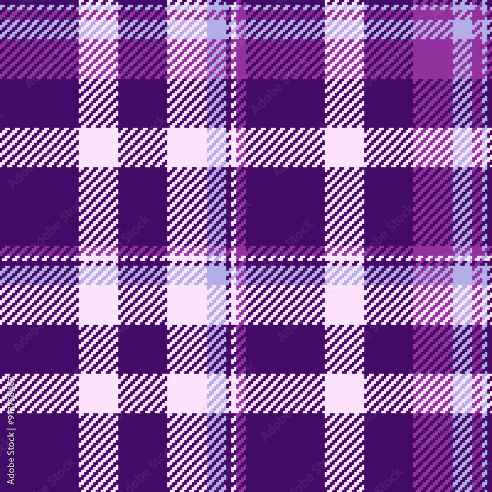 Antique tartan pattern textile, happy fabric seamless texture. Handsome plaid background check vector in light and violet colors. Antique tartan pattern textile, happy fabric seamless texture. Handsome plaid background check vector in light and violet colors.