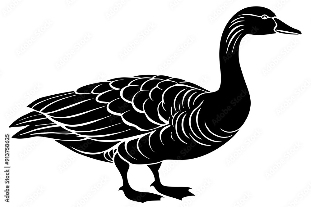 Duck and goose icon silhouette vector illustration
Duck and goose icon silhouette vector illustration