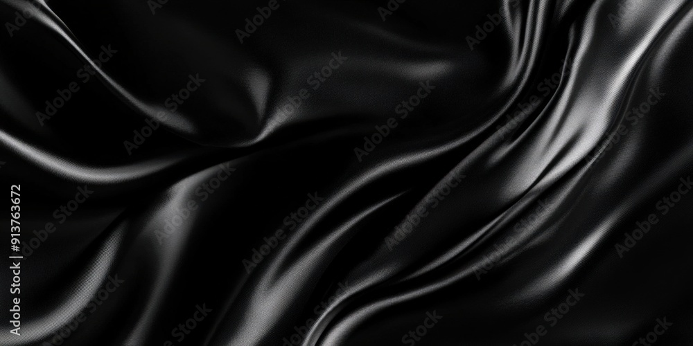 Black Silk Fabric Texture Black Silk Fabric Texture
