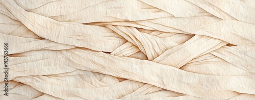 Pattern of mummy bandages in a watercolor style, creating a unique and artistic design ideal.
