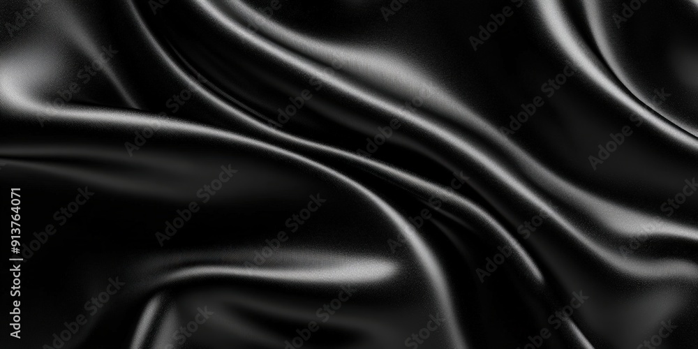 Abstract Black Silk Fabric Background Abstract Black Silk Fabric Background