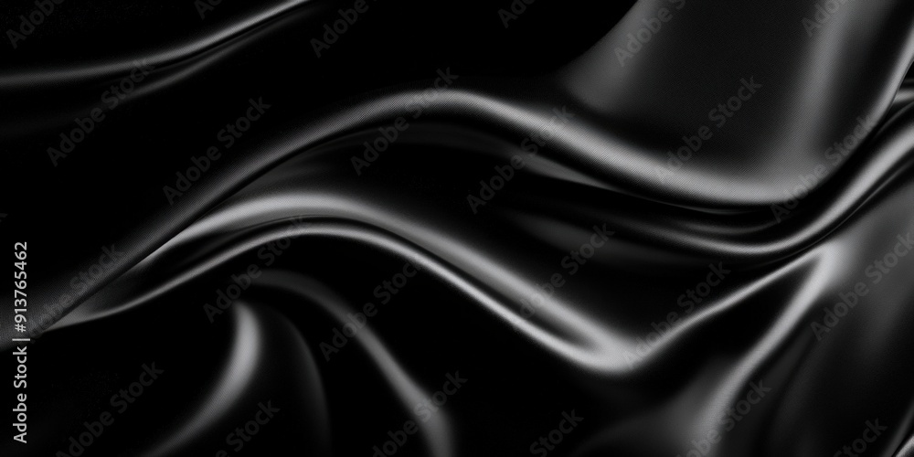 Abstract Black Silk Texture Abstract Black Silk Texture