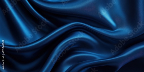 Wallpaper Mural Abstract Blue Fabric Waves Torontodigital.ca