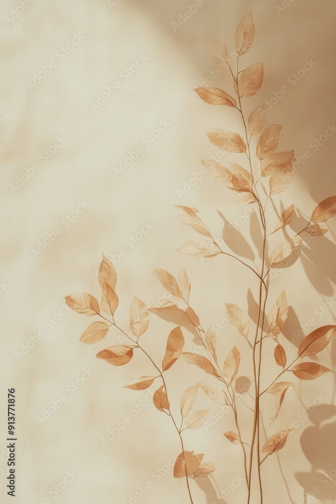 Painting background with plant Painting background with plant