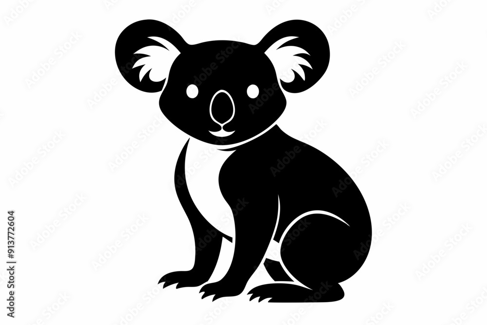 Koala vector silhouette, Koala svg, Koala bear icon
Koala vector silhouette, Koala svg, Koala bear icon