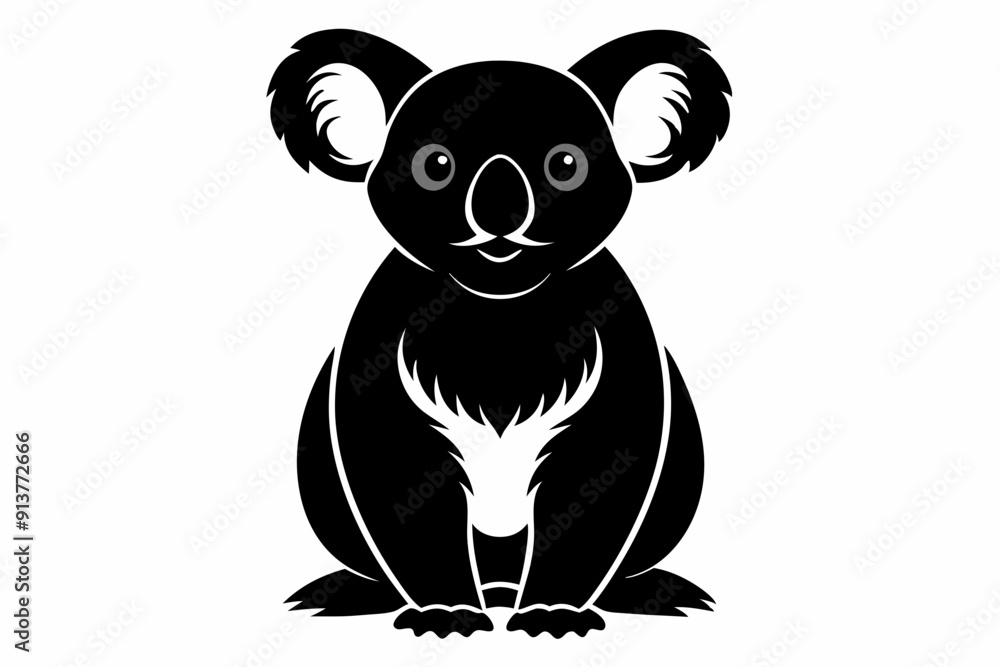 Koala vector silhouette, Koala svg, Koala bear icon
Koala vector silhouette, Koala svg, Koala bear icon