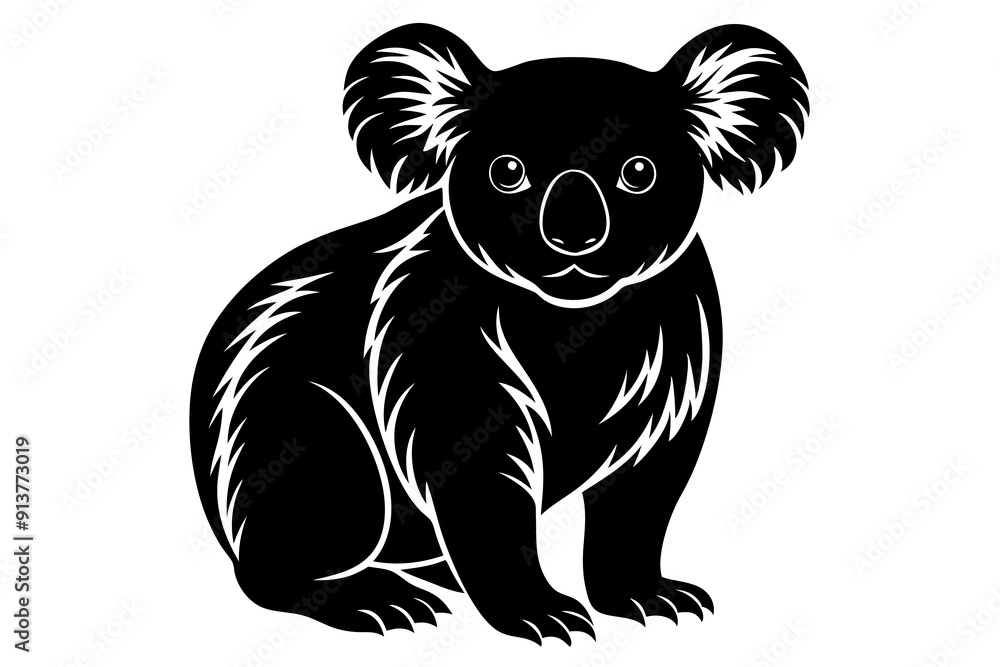 Koala vector silhouette, Koala svg, Koala bear icon
Koala vector silhouette, Koala svg, Koala bear icon