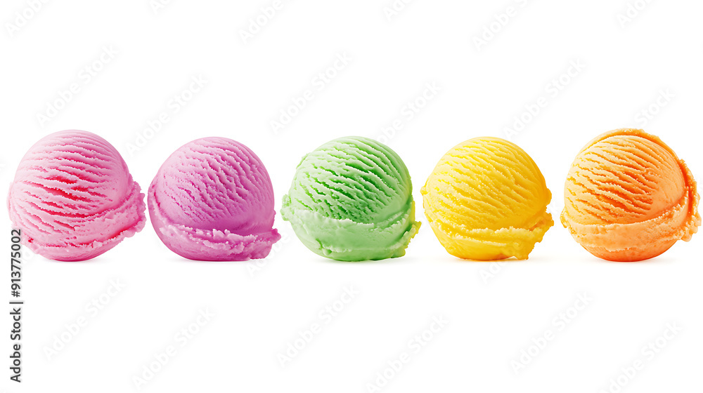 Colorful ice cream, delicious and refreshing with beautiful colors. Colorful ice cream, delicious and refreshing with beautiful colors.