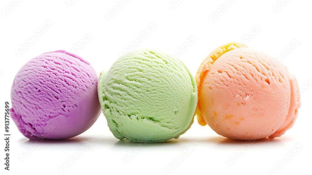 Colorful ice cream, delicious and refreshing with beautiful colors. Colorful ice cream, delicious and refreshing with beautiful colors.