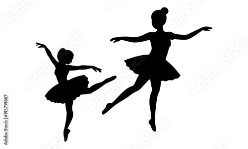 Two Ballerina silhouette