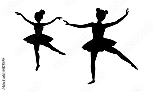 Two Ballerina silhouette