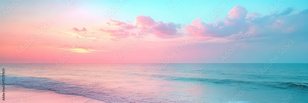 Dreamy Sunset Over the Ocean Dreamy Sunset Over the Ocean