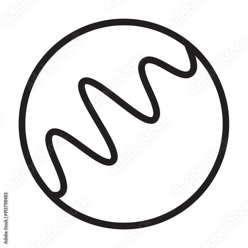 Mercury Vector Line Icon Design