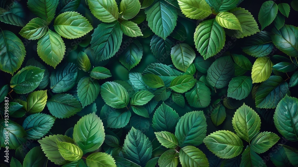 Lush Green Leaves Covering the Ground in a Vibrant Forest During Daylight Lush Green Leaves Covering the Ground in a Vibrant Forest During Daylight