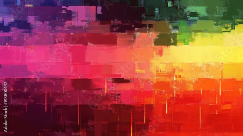 Digital glitch effect on diverse pride flags, LGBT, Breaking boundaries