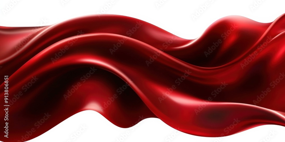 Obraz premium Abstract Red Silk Fabric Background