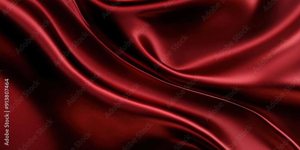Obraz premium Red Silk Fabric Texture