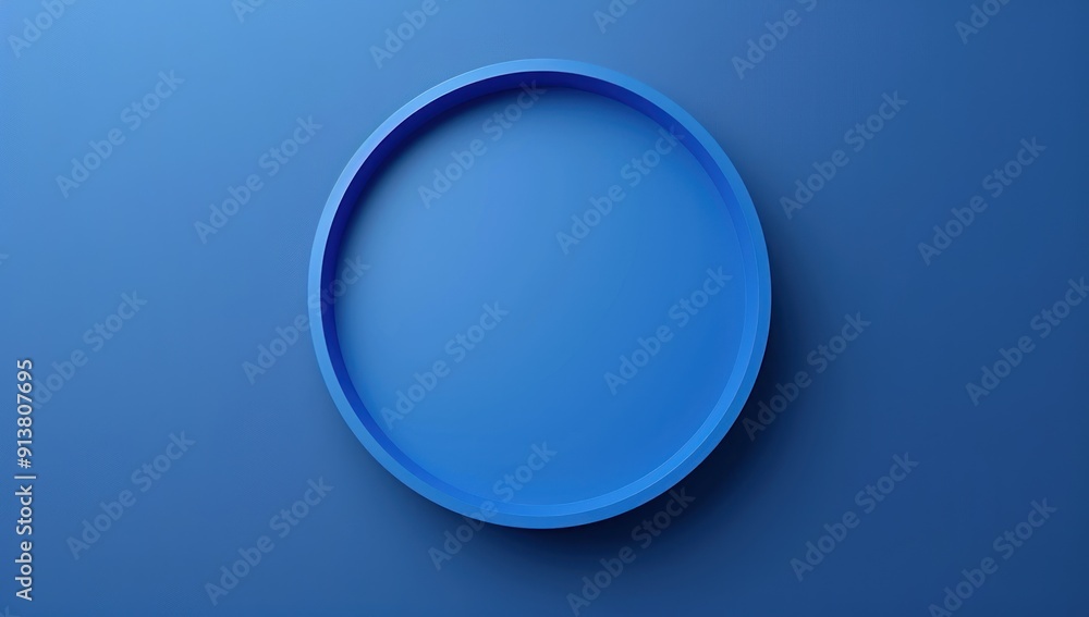 Blue Circle on a Blue Background Blue Circle on a Blue Background
