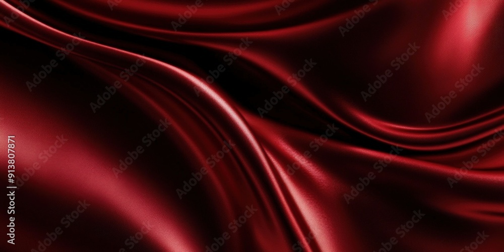 Obraz premium Abstract Red Silk Fabric