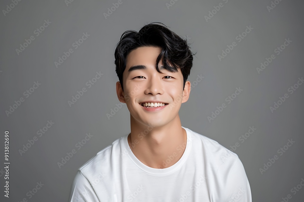 Smiling Man with Dark Hair Smiling Man with Dark Hair