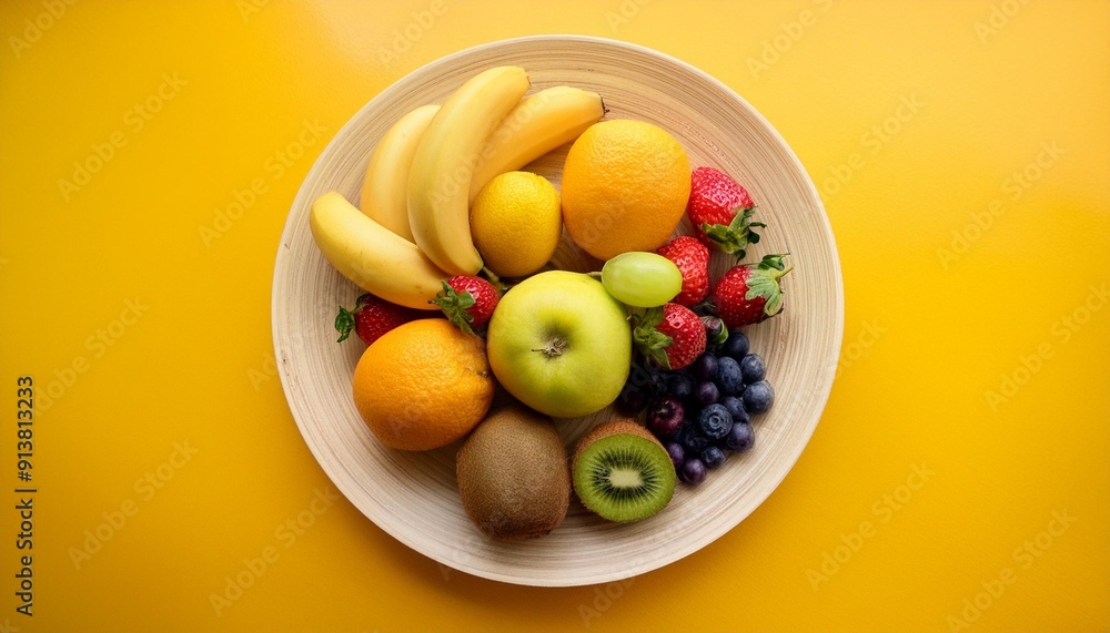 Fresh and delicious-looking fruits on a plate on the table. Really delicious.17 Fresh and delicious-looking fruits on a plate on the table. Really delicious.17