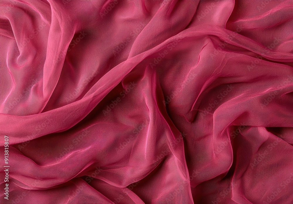 Obraz premium Vibrant pink fabric texture