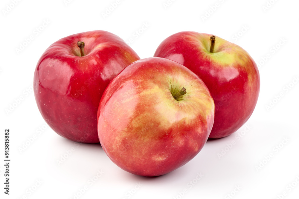 Red prince apples, isolated on white background. Red prince apples, isolated on white background.