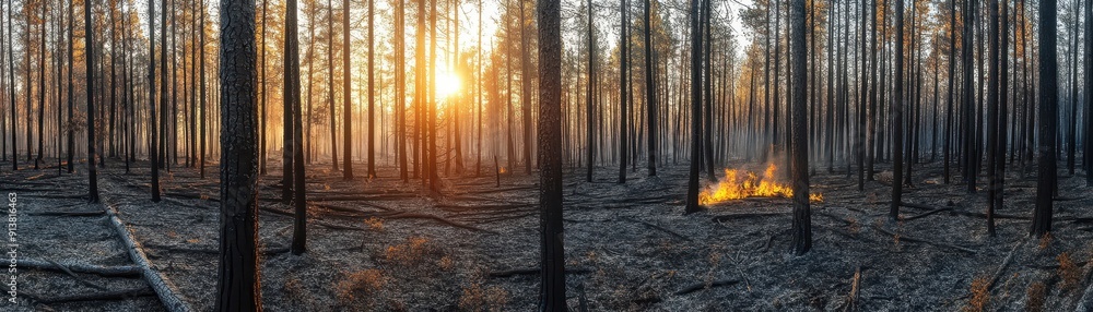 Forest Regenerating After Wildfire Forest Regenerating After Wildfire