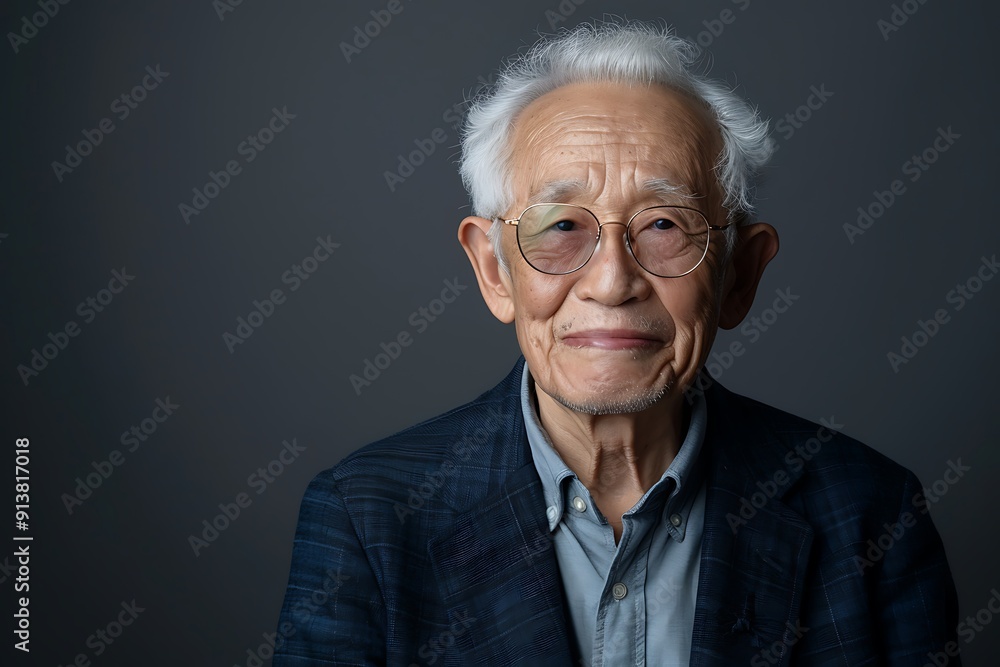 Portrait of an Elderly Man with a Gentle Smile Portrait of an Elderly Man with a Gentle Smile