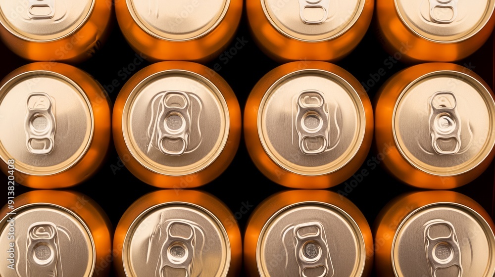 Aluminum cans covered with water drops. Tasty cold drink. Aluminum cans covered with water drops. Tasty cold drink.