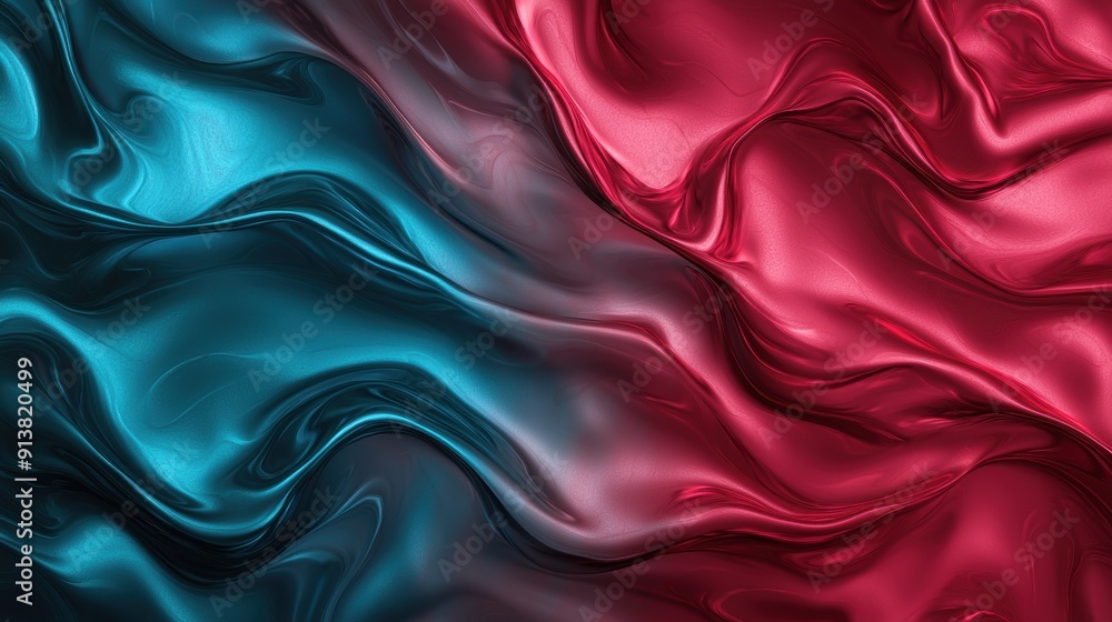 Obraz premium Vibrant abstract fluid art background