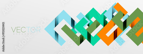 Color bend lines with shadow texture effect. Vector Illustration For Wallpaper, Banner, Background, Card, Book Illustration, landing page