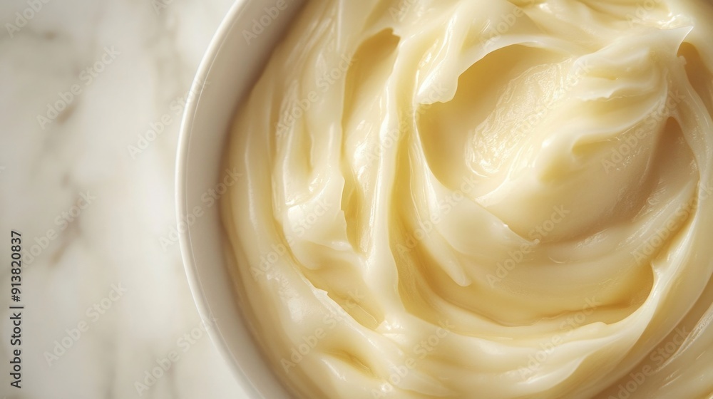 Close-Up of Smooth Creamy Beef Tallow in Minimalistic Setting Close-Up of Smooth Creamy Beef Tallow in Minimalistic Setting