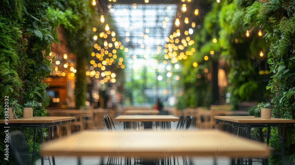 Food Court in Shopping Mall A Blurred Background Food Court in Shopping Mall A Blurred Background