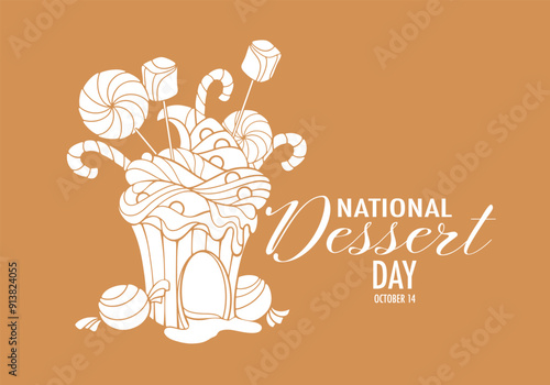 national dessert dessert day vector illustration	