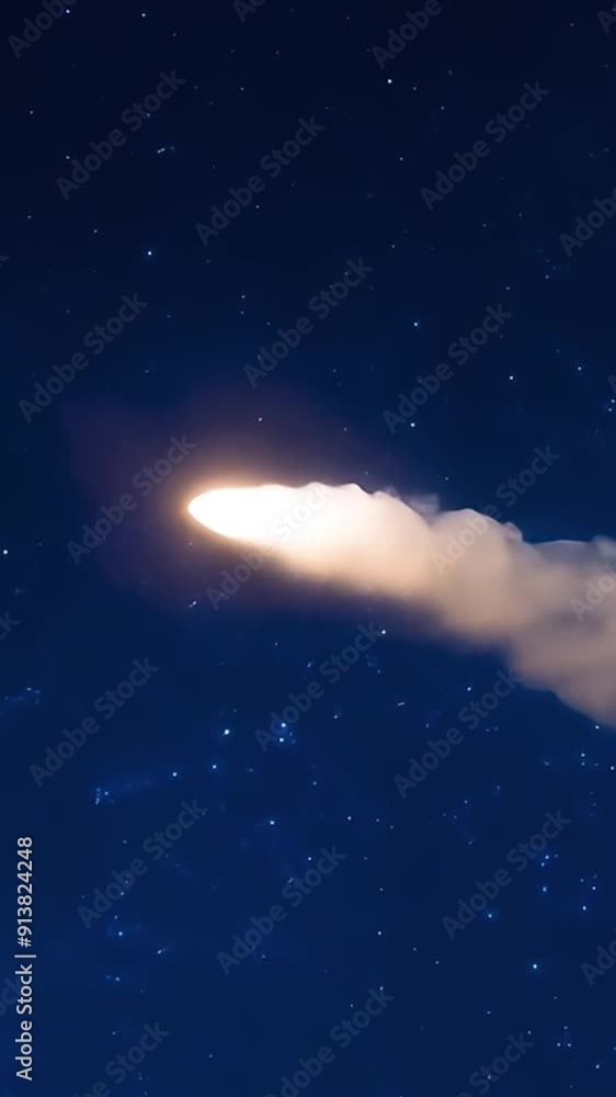 Comet Racing Through the Dark Sky Comet Racing Through the Dark Sky