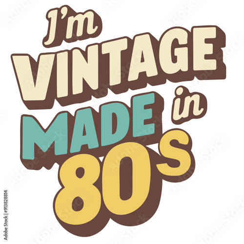 A vintage-style text graphic that says 