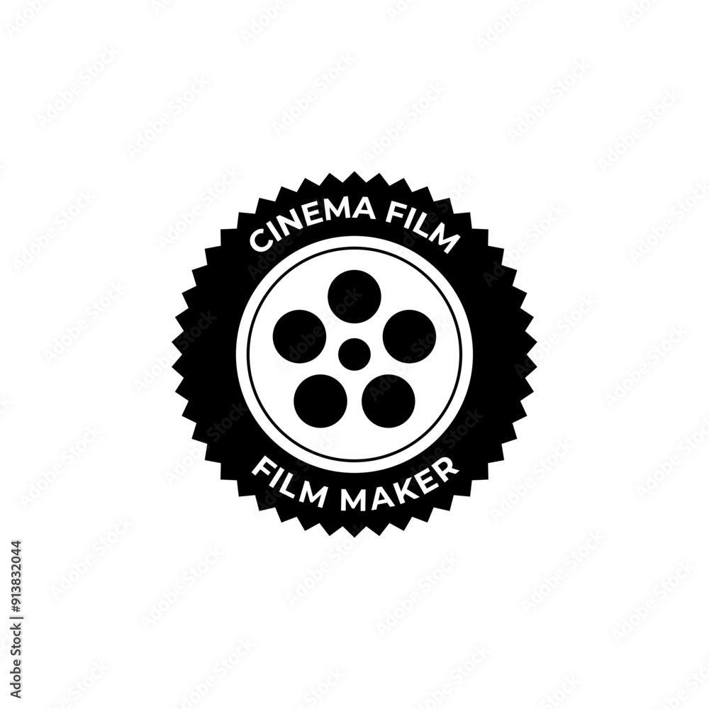 Cinema Logo Vector Template Isolated On White Background Cinema Logo Vector Template Isolated On White Background